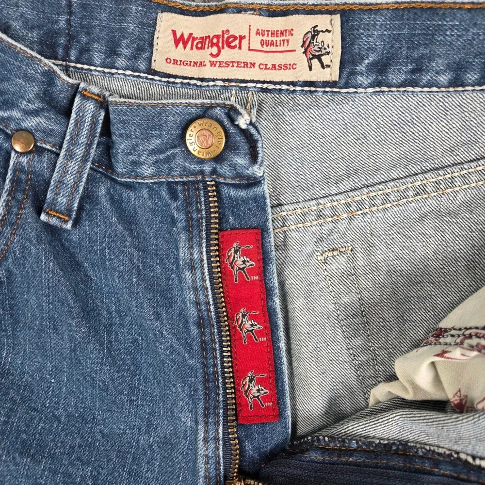 Wrangler PBR Professional Bull Riders Jeans Mens 30x32 Blue Straight Leg 26PBRDD